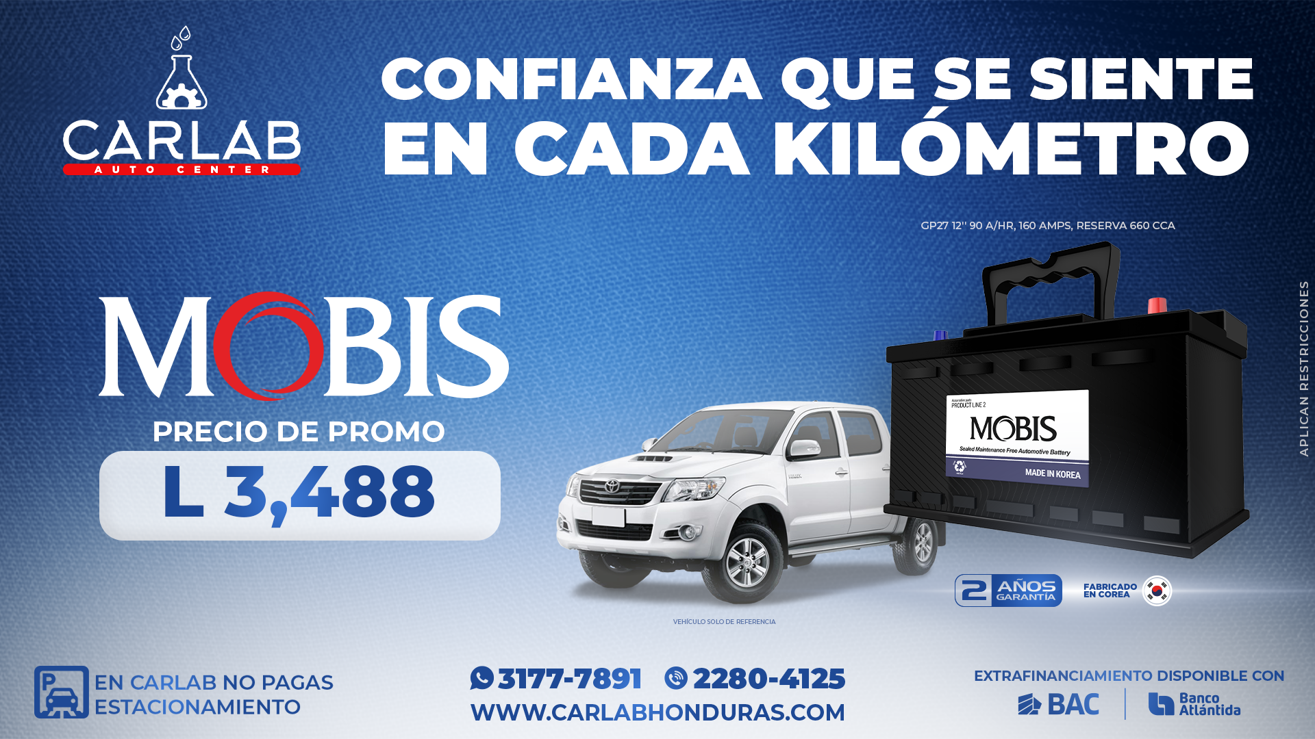 BATERÍAS MOBIS 3