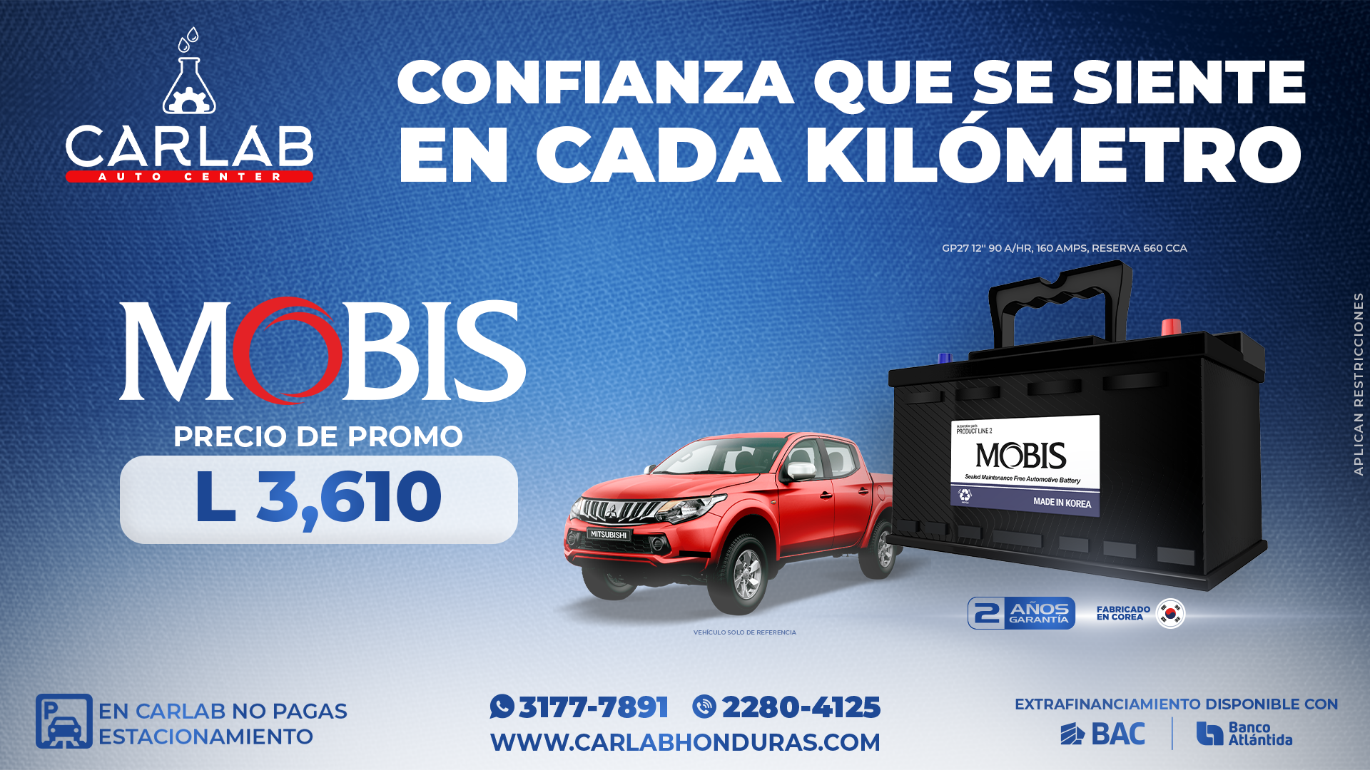 BATERÍAS MOBIS 4