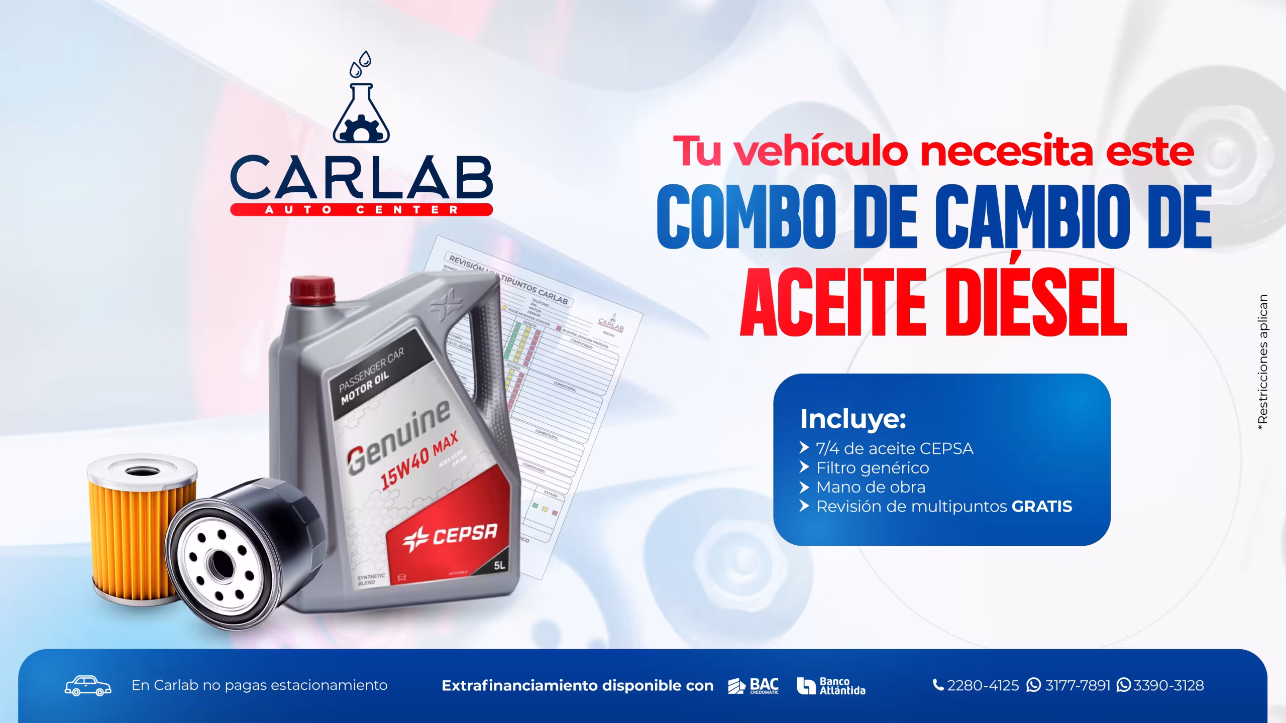 Cambio de aceite diésel